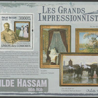 Comoro Islands 2009 Impressionists - Childe Hassam perf m/sheet unmounted mint Michel BL 527