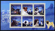 Guinea - Conakry 2009 Dogs of the World #3 perf sheetlet containing 6 values unmounted mint Michel 7198-7203