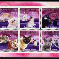 Guinea - Conakry 2009 Cats of the World #3 perf sheetlet containing 6 values unmounted mint Michel 7189-94