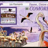 Comoro Islands 2009 Flamingos perf m/sheet unmounted mint Michel BL 524