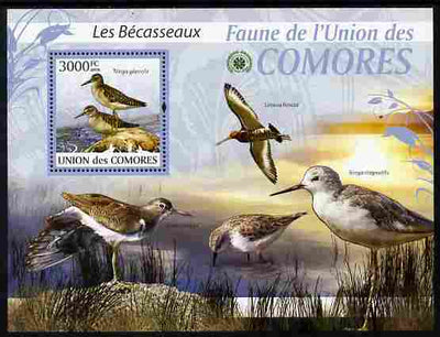 Comoro Islands 2009 Sandpipers perf m/sheet unmounted mint Michel BL 517