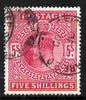 Great Britain 1902-13 KE7 5s red good cds used cat £200