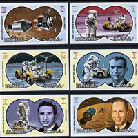 Ras Al Khaima 1971 Apollo 15 imperf set of 6 unmounted mint, Mi 561-5B
