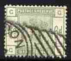 Great Britain 1883-84 QV 6d dull green good used SG194 cat £200