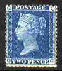 Great Britain 1858-79 QV 2d blue plate 15 mounted mint SG47 cat £400