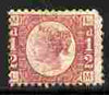 Great Britain 1870 QV 1/2d rose-red plate 19 mounted mint corner fault SG49 cat £250