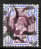 Great Britain 1902-13 KE7 9d purple & blue heavy cancel cat £60