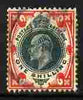 Great Britain 1902-13 KE7 1s green & red good colour fine used cat £35