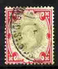 Great Britain 1902-13 KE7 1s green & red light reg cancel cat £35