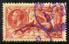 Great Britain 1934 Re-engraved Seahorse 5s well centred with violet cancels SG451 cat £85