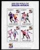 Mozambique 2010 Footbal World Cup perf sheetlet containing 4 values unmounted mint