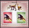 Guinea - Bissau 2010 Macaques perf s/sheet containing 2 values unmounted mint