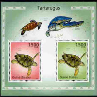 Guinea - Bissau 2010 Turtles perf s/sheet containing 2 values unmounted mint