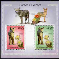 Guinea - Bissau 2010 Cactus & Cayotes perf s/sheet containing 2 values unmounted mint