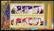 Guinea - Conakry 2010-11 Presidents of the USA #01 - George Washington perf sheetlet containing 6 values unmounted mint