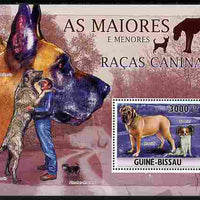 Guinea - Bissau 2010 Largest & Smallest Dogs perf s/sheet unmounted mint