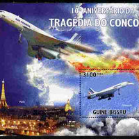 Guinea - Bissau 2010 Tenth Anniversary of Concorde Disaster perf s/sheet unmounted mint