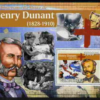 Guinea - Bissau 2010 Death Centenary of Henry Dunant perf s/sheet unmounted mint