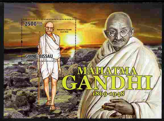 Guinea - Bissau 2010 Mahatma Gandhi #2 perf s/sheet unmounted mint