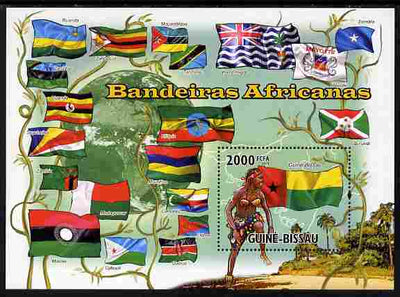 Guinea - Bissau 2010 African Flags #1 perf s/sheet unmounted mint