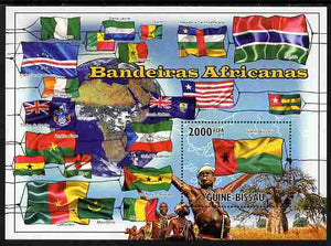 Guinea - Bissau 2010 African Flags #2 perf s/sheet unmounted mint