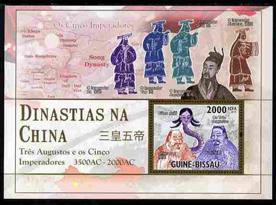 Guinea - Bissau 2010 Three Sovereigns & Five Emperors perf s/sheet unmounted mint