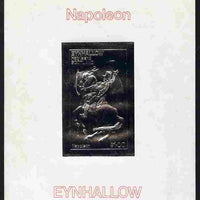 Eynhallow 1979 Napoleon on Horseback £1 value embossed in silver on thin deluxe card unmounted mint