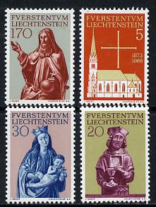 Liechtenstein 1966 Restoration of Vaduz Church set of 4 unmounted mint, SG 463-66*