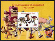 Mali 2010 55th Anniversary of Disneyland - Toy Story #1 perf s/sheet unmounted mint. Note this item is privately produced and is offered purely on its thematic appeal