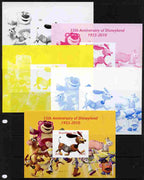 Mali 2010 55th Anniversary of Disneyland - Toy Story #3 s/sheet - the set of 5 imperf progressive proofs comprising the 4 individual colours plus all 4-colour composite, unmounted mint