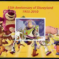 Mali 2010 55th Anniversary of Disneyland - Toy Story #4 imperf s/sheet unmounted mint. Note this item is privately produced and is offered purely on its thematic appeal