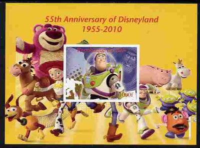 Mali 2010 55th Anniversary of Disneyland - Toy Story #4 imperf s/sheet unmounted mint. Note this item is privately produced and is offered purely on its thematic appeal