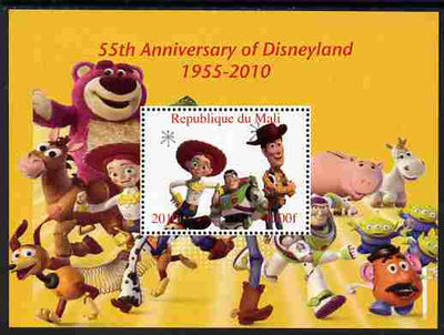 Mali 2010 55th Anniversary of Disneyland - Toy Story #5 perf s/sheet unmounted mint. Note this item is privately produced and is offered purely on its thematic appeal