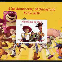 Mali 2010 55th Anniversary of Disneyland - Toy Story #5 imperf s/sheet unmounted mint. Note this item is privately produced and is offered purely on its thematic appeal