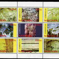 Naxcivan Republic 1998 Pre-historic life & Rock Paintings perf sheetlet containing 9 values unmounted mint