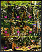 Mordovia Republic 1999 Wildlife composite perf sheet containing 9 values unmounted mint