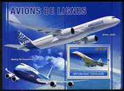 Togo 2010 Airliners perf m/sheet unmounted mint