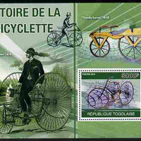 Togo 2010 History of the Bicycle perf m/sheet unmounted mint