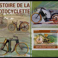 Togo 2010 History of the Motorcycle perf m/sheet unmounted mint