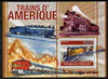 Togo 2010 American Trains perf m/sheet unmounted mint