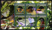 Guinea - Conakry 2010 The Passion of Butterflies perf sheetlet containing 6 values unmounted mint