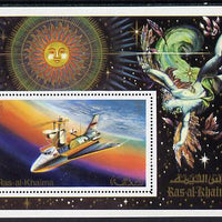 Ras Al Khaima 1972 Skylab perf m/sheet (Mi BL 133A) unmounted mint