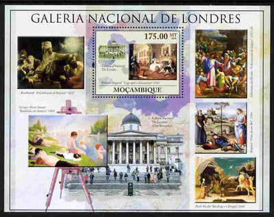 Mozambique 2010 National Gallery of London perf m/sheet unmounted mint, Yvert 299