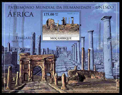 Mozambique 2010 UNESCO World Heritage Sites - Africa #2 perf m/sheet unmounted mint, Yvert 292