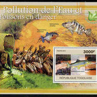 Togo 2011 Water Pollution & Endangered Fishes perf s/sheet unmounted mint