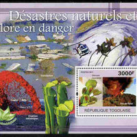 Togo 2011 Natural Disasters & Endangered Flora perf s/sheet unmounted mint