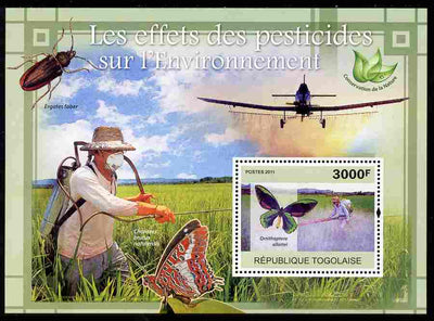 Togo 2011 Pesticides and the Environment perf s/sheet unmounted mint