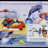 Togo 2011 Save the Dolphins perf s/sheet unmounted mint