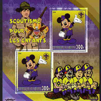 Djibouti 2006 Disney & Scouting for Children #2 perf sheetlet containing 2 values unmounted mint. Note this item is privately produced and is offered purely on its thematic appeal