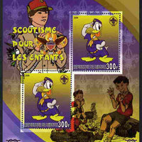 Djibouti 2006 Disney & Scouting for Children #5 perf sheetlet containing 2 values unmounted mint. Note this item is privately produced and is offered purely on its thematic appeal